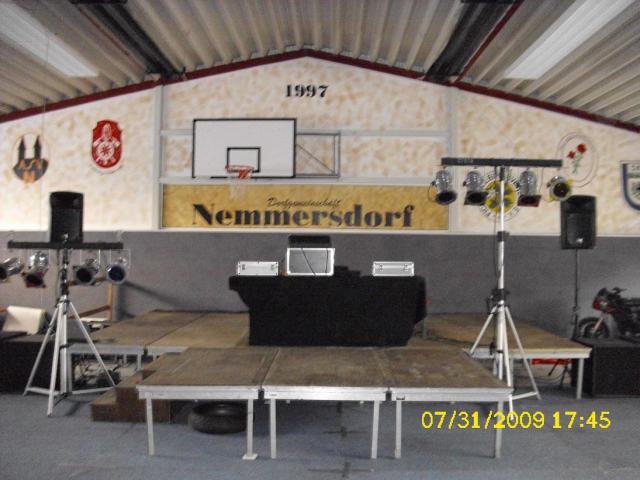 Aufbau -Festhalle Nemmersdorf